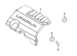 Lincoln MKT Engine Cover Diagram - DA5Z-6A949-B