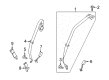 Ford C-Max Seat Belt Diagram - CJ5Z-78611B64-AB