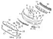 Ford Mustang Bumper Cover Diagram - AR3Z-17D957-AA