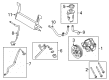 Ford Power Steering Hose Diagram - BC3Z-3A713-L