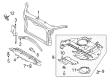 Ford Radiator Support Diagram - AE5Z-16138-B