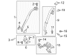 Ford SSV Plug-In Hybrid Seat Belt Diagram - DP5Z-54611B64-AZ