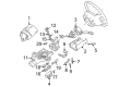 Ford Explorer Ignition Lock Assembly Diagram - F87Z-7822050-BA