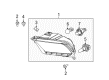 Ford Mustang Headlight Diagram - AR3Z-13008-B
