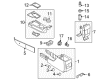 Lincoln MKZ Center Console Latch Diagram - 6H6Z-54061A34-AB