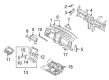 Mercury Mariner Dash Panel Vent Portion Covers Diagram - 8E6Z-7804302-AA