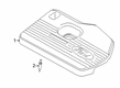 Lincoln Nautilus Engine Cover Diagram - K2GZ-6A949-B