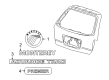 Mercury Monterey Emblem Diagram - 4F2Z-1742528-BA