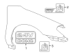 Mercury Sable Emblem Diagram - F3DZ-5420949-A