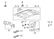 Lincoln MKX Sun Visor Diagram - 7A1Z-7804105-AB