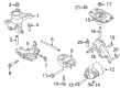 Ford Fusion Engine Mount Bracket Diagram - DS7Z-6E042-A