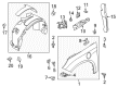 Ford Focus Fender Diagram - CM5Z-16006-A