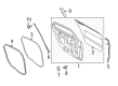 Lincoln MKZ Weather Strip Diagram - GP5Z-5425325-A