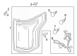 Ford F-150 Tail Light Diagram - ML3Z-13405-F