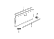 Ford F-250 Emblem Diagram - XL3Z-8342528-AA