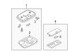 Ford Escape Dome Light Diagram - YL8Z-13776-AA
