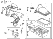 Ford Special Service Police Sedan Air Duct Diagram - BB5Z-9B659-B