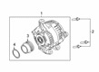 Ford Edge Alternator Diagram - K2GZ-10346-B