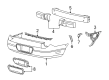 Ford Thunderbird Bumper Cover Diagram - 1W6Z-17K835-BAA