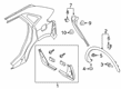 Lincoln Nautilus Mud Flaps Diagram - F6VZ-16A550-AA