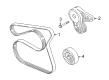 Ford Timing Belt Idler Pulley Diagram - BM5Z-6A228-A