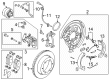 Ford Transit-350 Parking Brake Shoes Diagram - LK4Z-2200-E