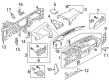 Lincoln Continental Steering Column Cover Diagram - GD9Z-5404459-DC