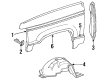 Ford Explorer Fender Diagram - F1TZ16005A