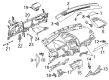 Ford Edge Dash Panel Vent Portion Covers Diagram - GT4Z-5804608-AB
