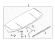 Ford Edge Spoiler Diagram - FT4Z-5844210-AD