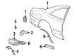 Lincoln Mark VIII Fuel Door Diagram - F3LY63405A26A