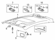 Ford Sun Visor Diagram - BE8Z-5404105-BB