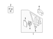 Mercury Sable Mirror Cover Diagram - 8T5Z-17D743-AA