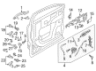 Lincoln MKX Exterior Door Handle Diagram - GA1Z-5422405-ABPTM