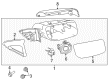 Lincoln MKS Car Mirror Diagram - 8A5Z-17K707-A