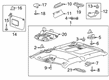 Ford Sun Visor Diagram - HC3Z-2504105-MD