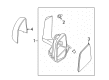 Ford Transit Connect Car Mirror Diagram - FT1Z-17683-D