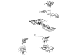 Lincoln Mark VIII Engine Mount Diagram - F3LY-6038-B