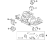 Ford Windstar Engine Mount Torque Strut Diagram - XF2Z-6068-BA