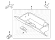 Ford Taurus Glove Box Diagram - 8F9Z-74060T10-AD