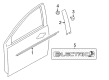 Ford Focus Door Moldings Diagram - CP9Z-5820555-A
