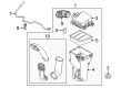 Ford Air Filter Box Diagram - C2BZ-9600-C