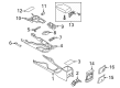 Ford Ranger Center Console Base Diagram - KB3Z-2104567-AA