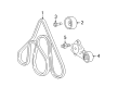 Ford Crown Victoria Serpentine Belt Diagram - 3W3Z-8620-AA