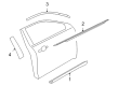 Ford Taurus Door Moldings Diagram - AG1Z-5420878-AA