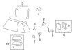 Lincoln Aviator Headlight Bulb Diagram - 1L2Z-13466-AA