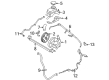 Ford Five Hundred Power Steering Pump Diagram - 6F9Z-3A696-C
