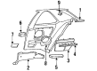 Mercury Cougar Car Speakers Diagram - F4SZ18808AA