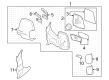 Ford E-Transit Mirror Cover Diagram - BK3Z-17D742-E