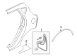 Ford Mud Flaps Diagram - 8A6Z-16A550-A